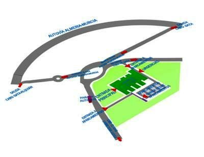 Croquis para llegar al Hospital desde la A-92