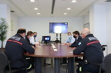 Reunin del director gerente de la Agencia Pblica Sanitaria Poniente con miembros del Consorcio de Bomberos del Poniente