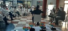 Concierto en el vestbulo del Hospital Universitario Poniente